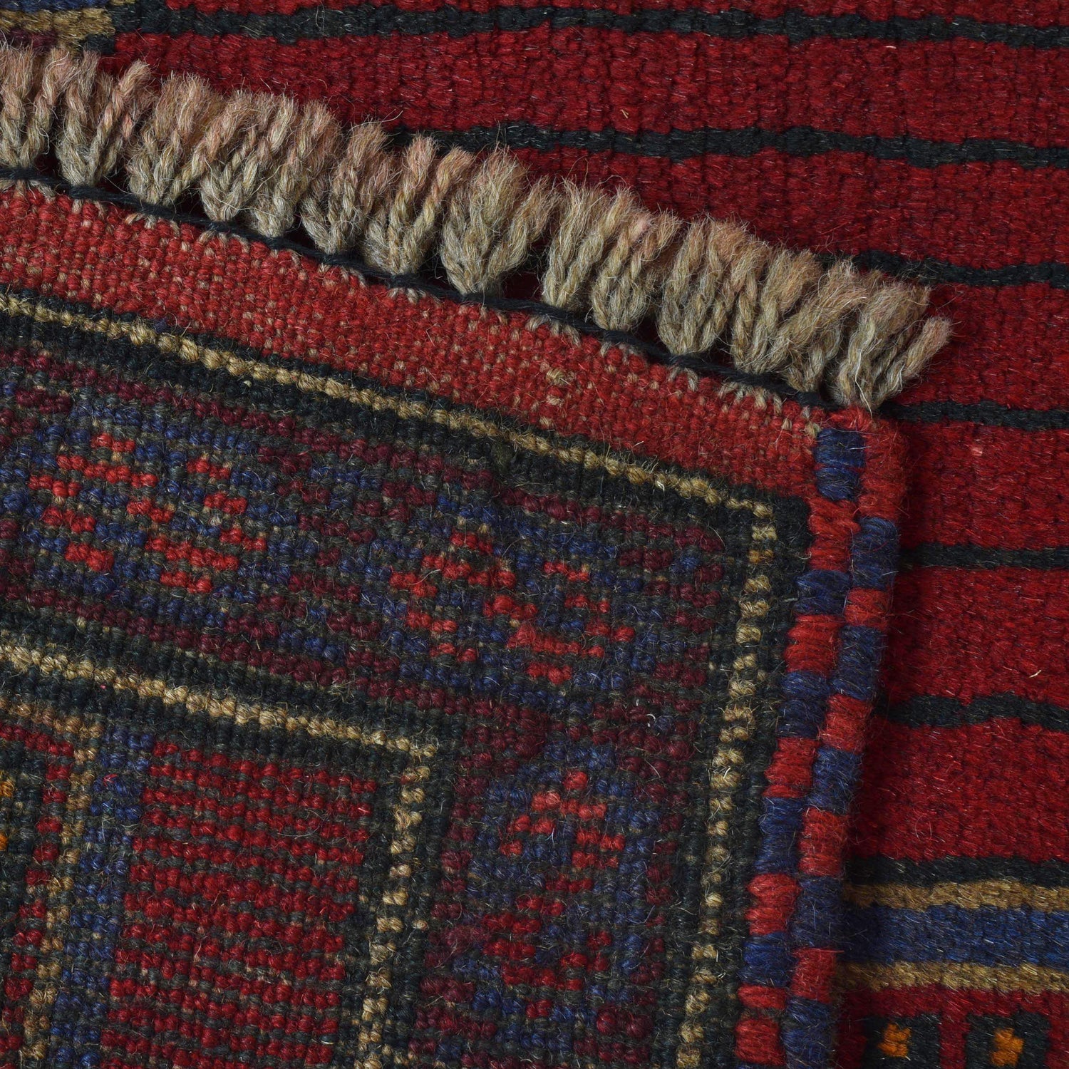 Handmade Prayer Rug 2' 10" x 4' 7" ft / 87 x 140 cm - W15621