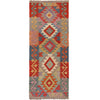 Hand Woven Wool Kelim Runner 2' 0" x 5' 7" ft / 60 x171 cm - No. W16670