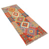 Hand Woven Wool Kelim Runner 2' 0" x 5' 7" ft / 60 x171 cm - No. W16670