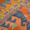 Short Chobi Kilim Runner 2' 2" x 6' 1" ft / 67 x186 cm - No. W16702