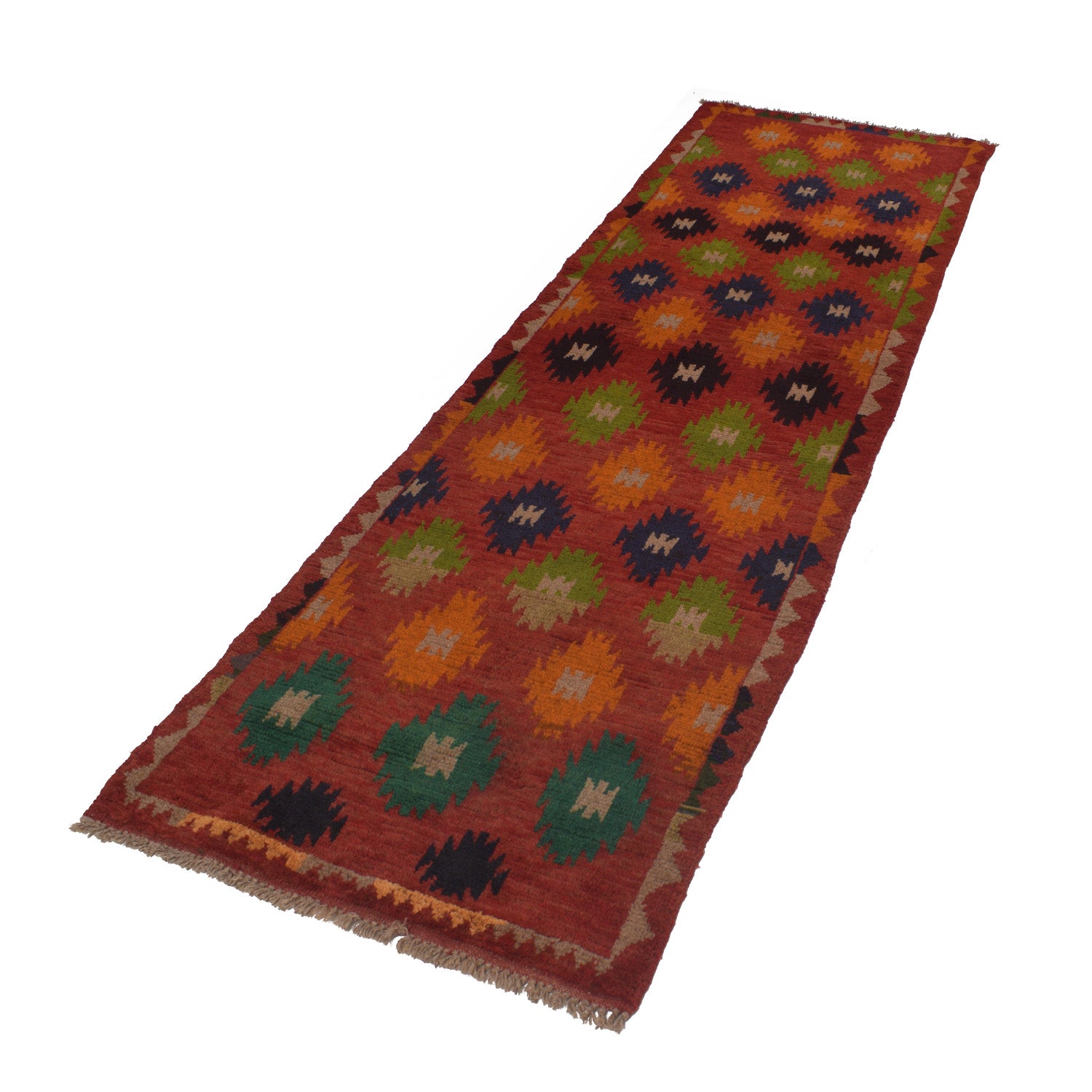 Afghan Baluchi Hallway Runner 2' 8" x 8' 10" ft / 81 x 270 cm - No. W16730