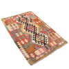 Handmade Turkish Design Wool Kilim 3' 5" x 5' 3" ft / 103 x 160 cm - No. W16760