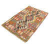 Handmade Turkish Design Wool Kilim 3' 5" x 5' 3" ft / 103 x 160 cm - No. W16760