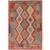 Small Size Chobi Kilim 3' 4" x 4' 9" ft / 102 x 146 cm - No. W16772