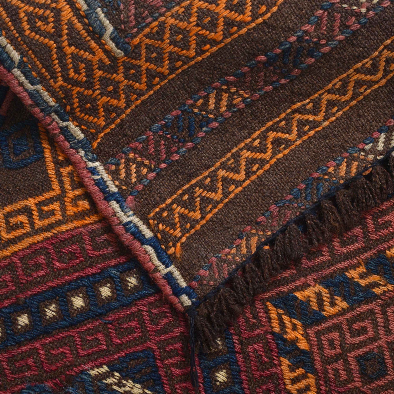 Handmade Flatweave Kilim Runner 1' 10" x 6' 7" ft / 55 x 200 cm - No. W17008