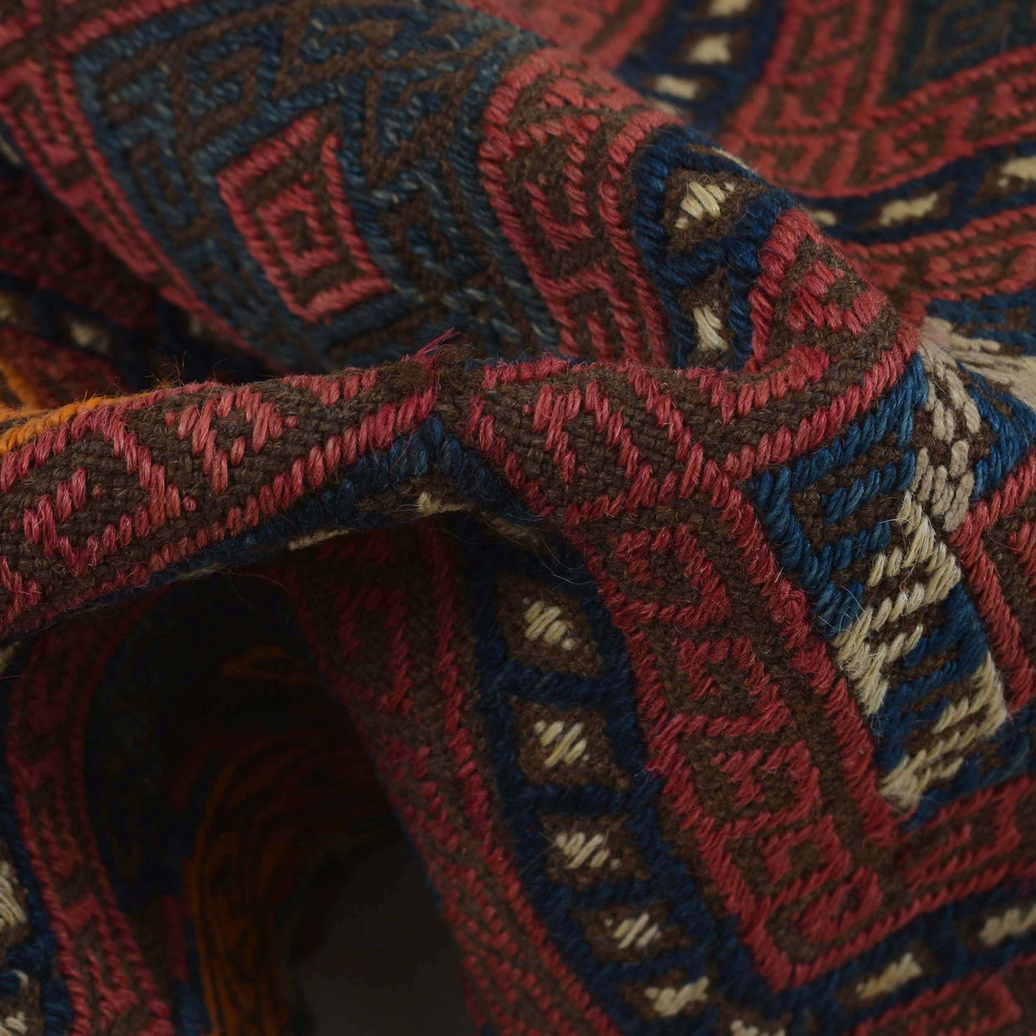 Handmade Flatweave Kilim Runner 1' 10" x 6' 7" ft / 55 x 200 cm - No. W17008