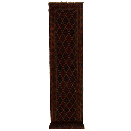 Handmade Mushwani Runner Rug 2' 5" x 11' 8" ft / 74 x 356 cm - No. W17009