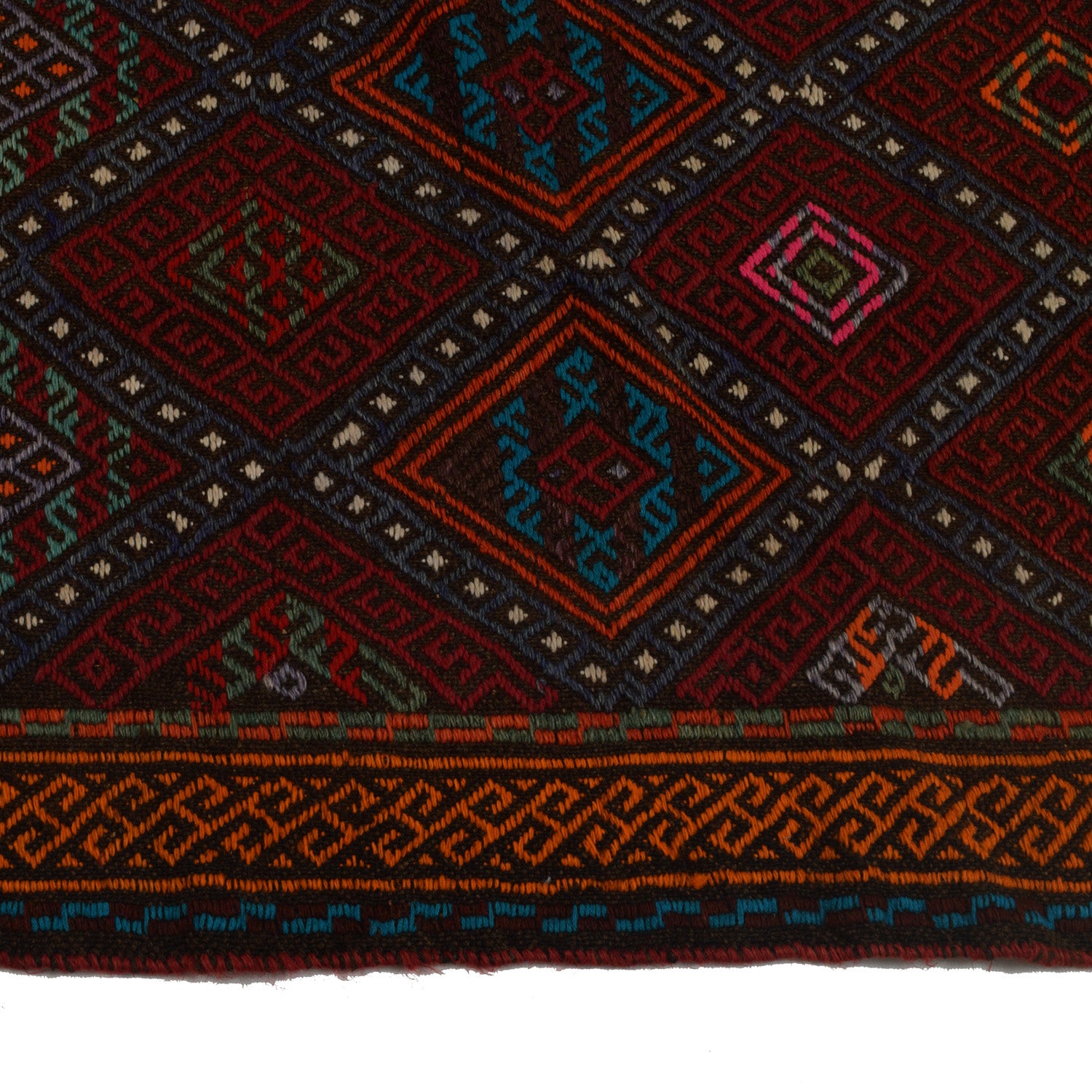 Short Kilim Runner 2' 0" x 6' 11" ft / 60 x 212 cm - No. W17059