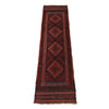 Red Mashwani Short Runner 1' 10" x 7' 9" ft / 56 x 237 cm - No. W17077