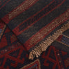 Red Mashwani Short Runner 1' 10" x 7' 9" ft / 56 x 237 cm - No. W17077