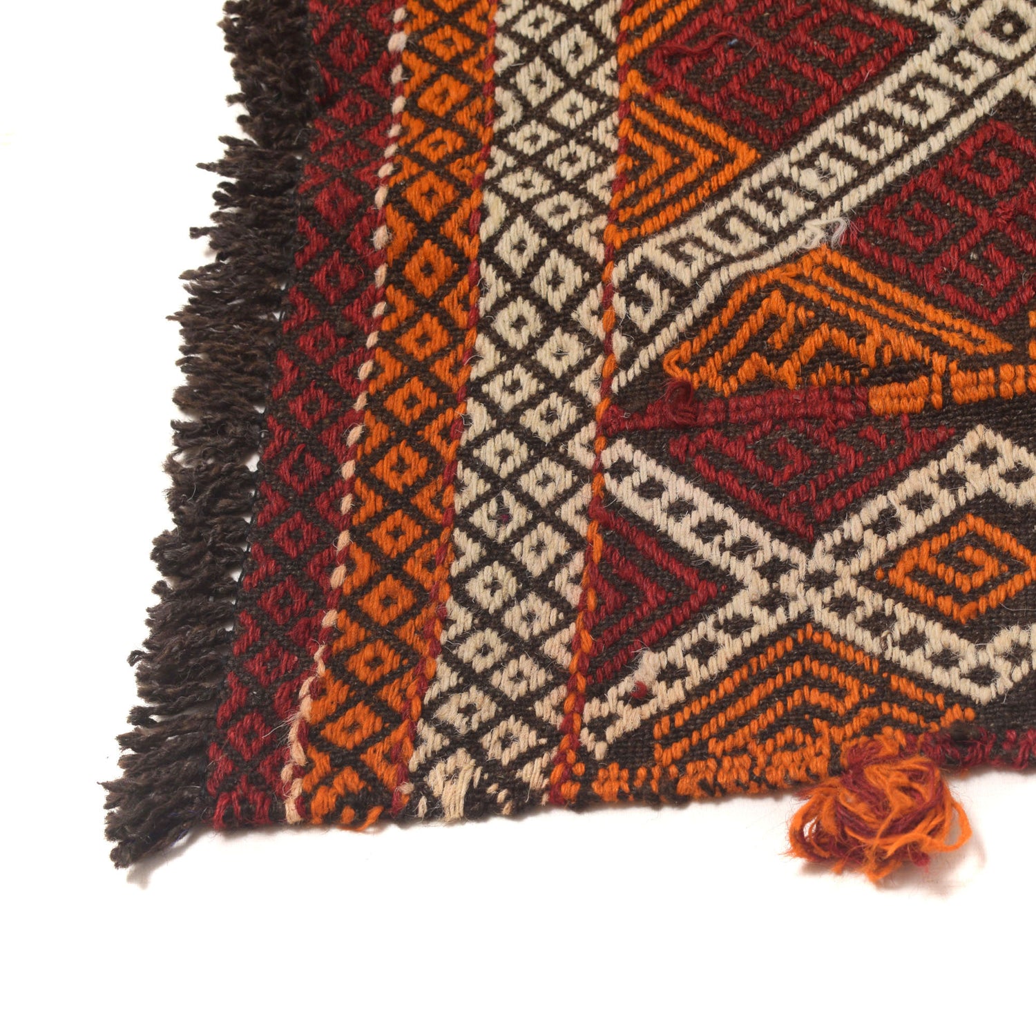 Hand Woven Flat Weave Kilim Runner 2' 5" x 10' 0" ft / 73 x 304 cm - No. W17097