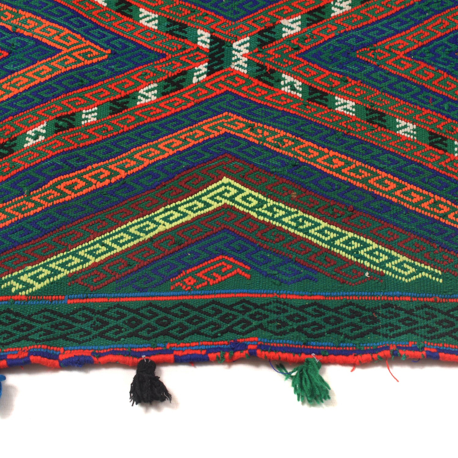 Handmade Suzani Kilim Runner 2' 1" x 8' 4" ft / 64 x 254 cm - No. W17100