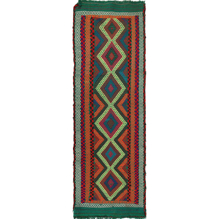 Short Kilim Runner 2' 1" x 6' 9" ft / 64 x 207 cm - No. W17101
