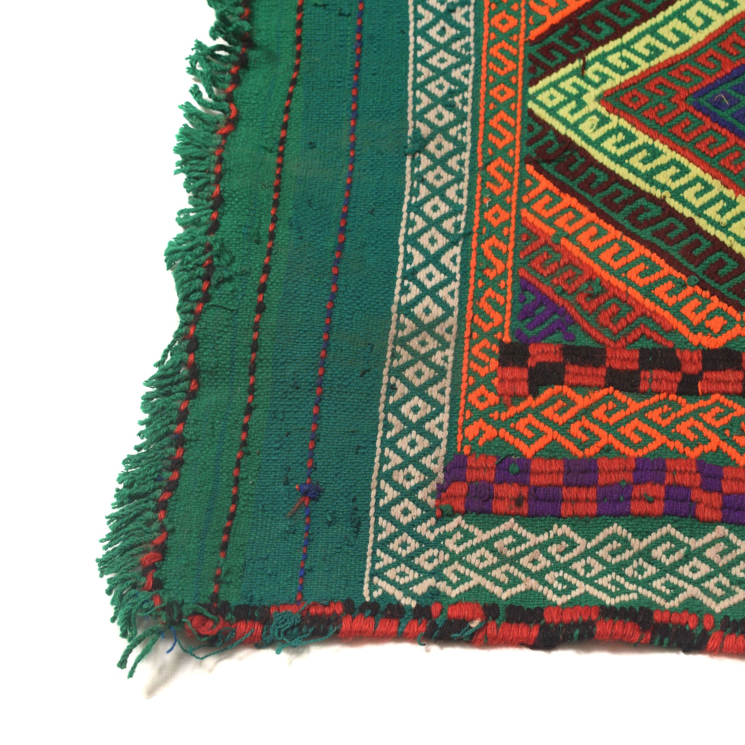 Short Kilim Runner 2' 1" x 6' 9" ft / 64 x 207 cm - No. W17101