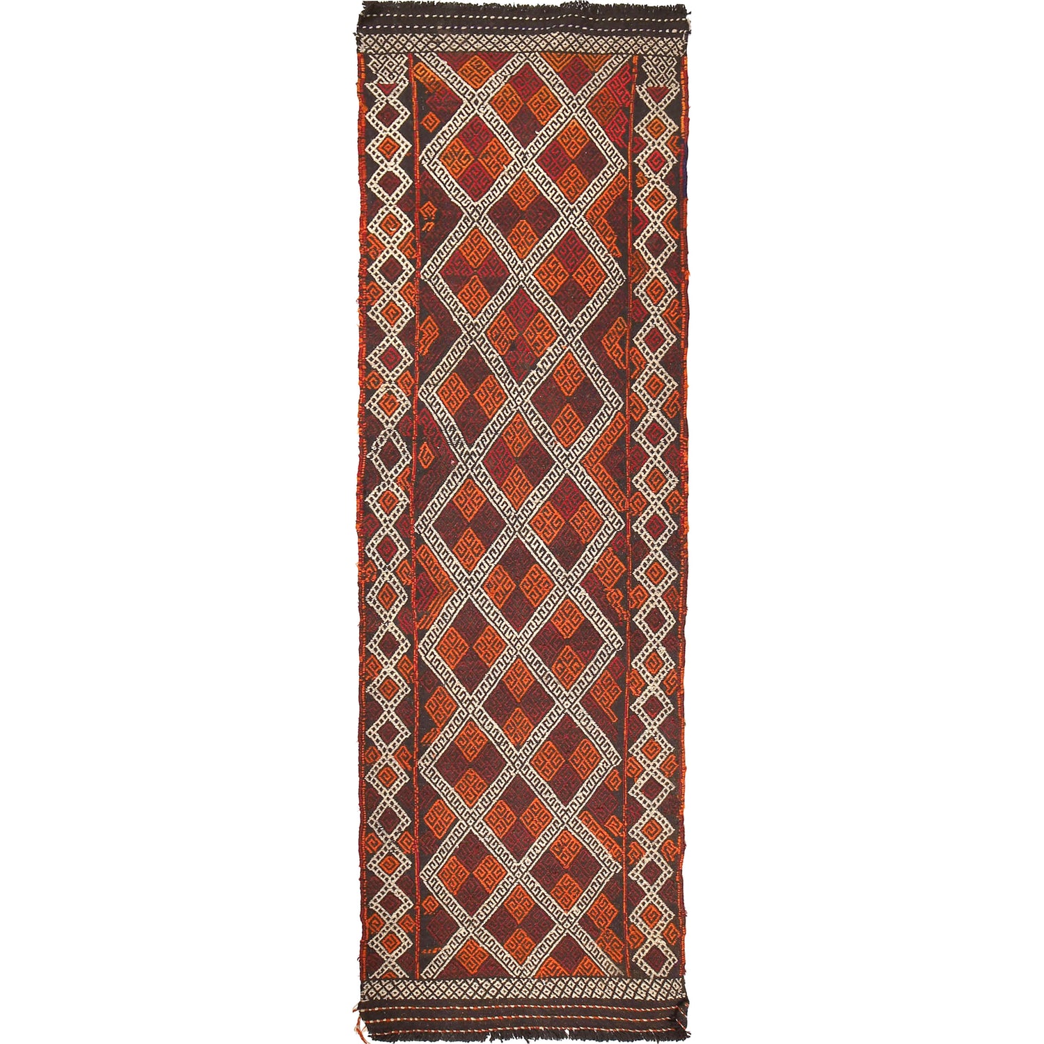 Handmade Suzani Kilim Runner 2' 6" x 8' 2" ft / 77 x 250 cm - No. W17106