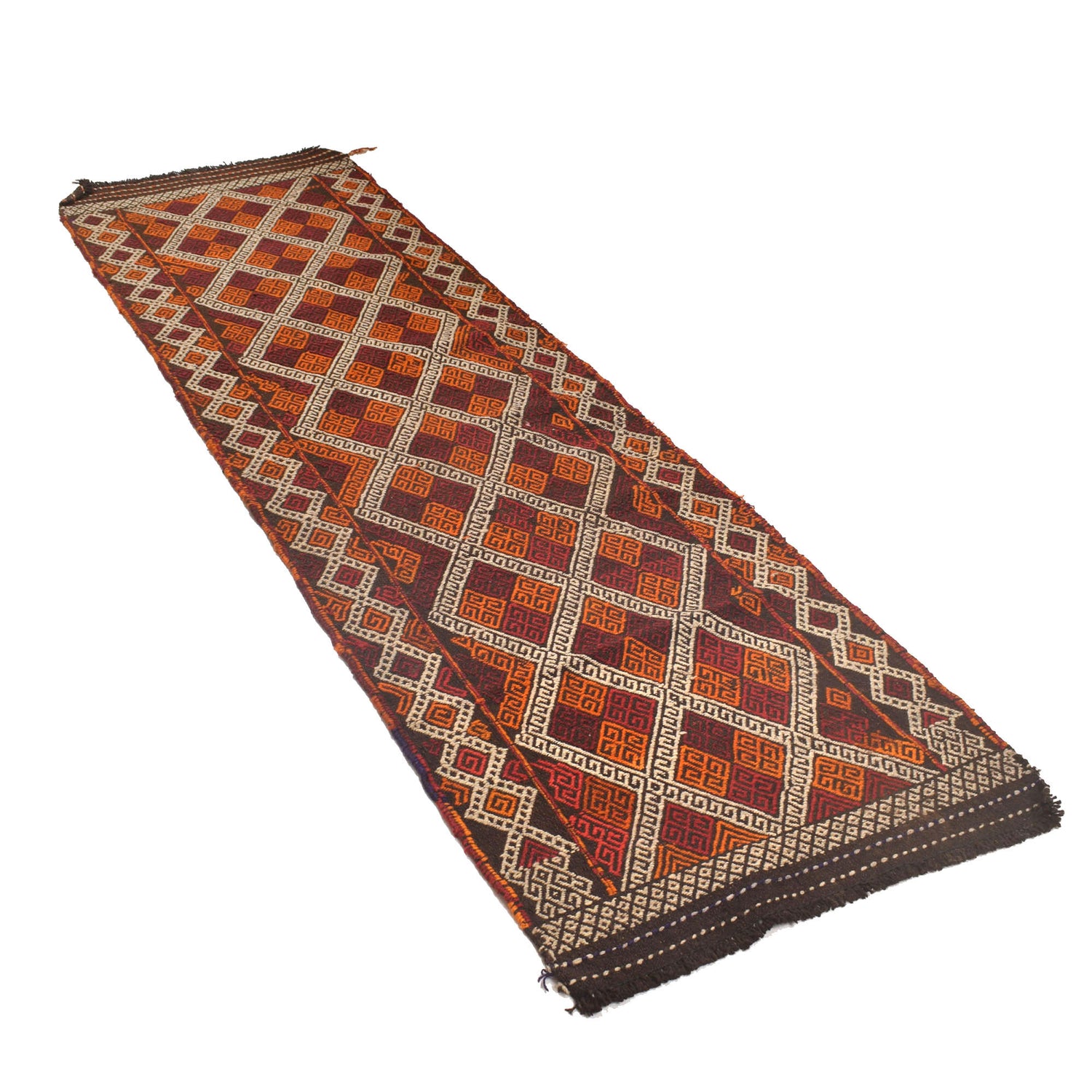 Handmade Suzani Kilim Runner 2' 6" x 8' 2" ft / 77 x 250 cm - No. W17106