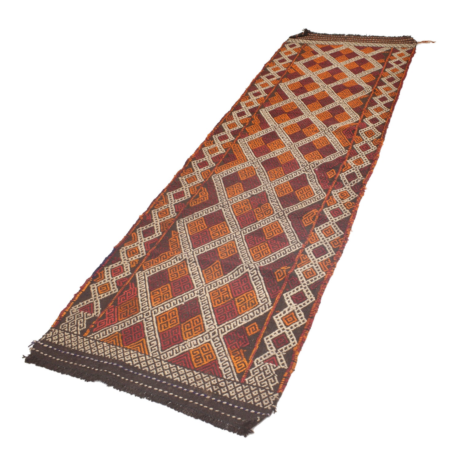 Handmade Suzani Kilim Runner 2' 6" x 8' 2" ft / 77 x 250 cm - No. W17106