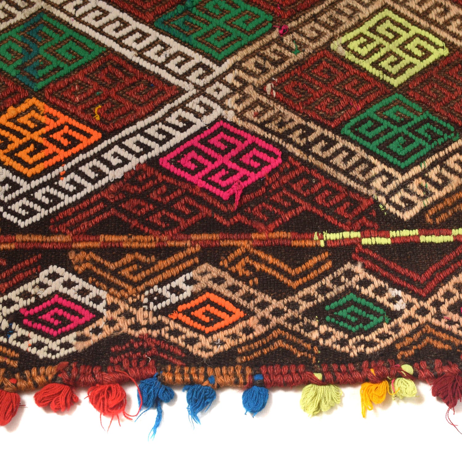 Handmade Flatweave Kilim Runner 2' 6" x 10' 3" ft / 75 x 312 cm - No. W17109