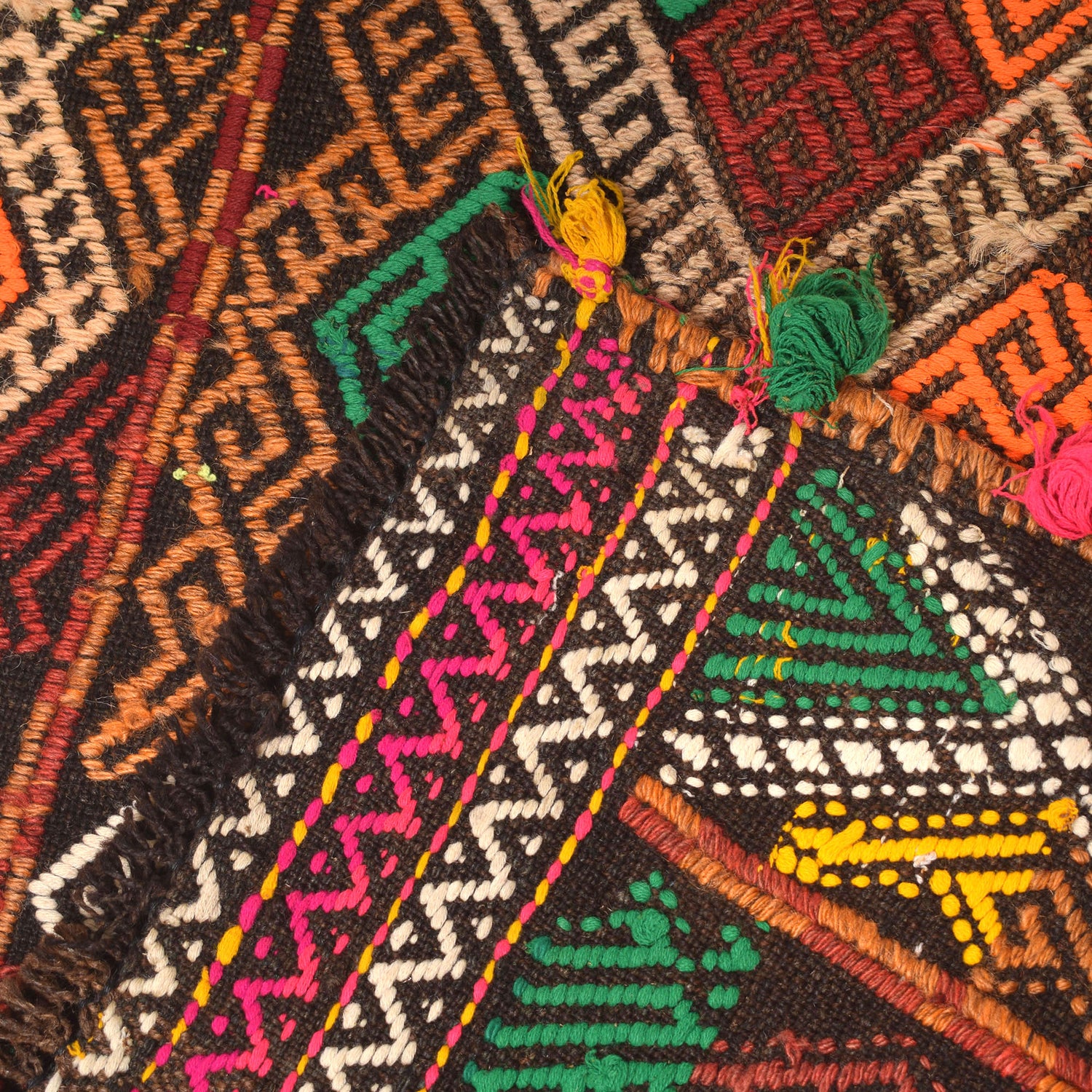 Handmade Flatweave Kilim Runner 2' 6" x 10' 3" ft / 75 x 312 cm - No. W17109