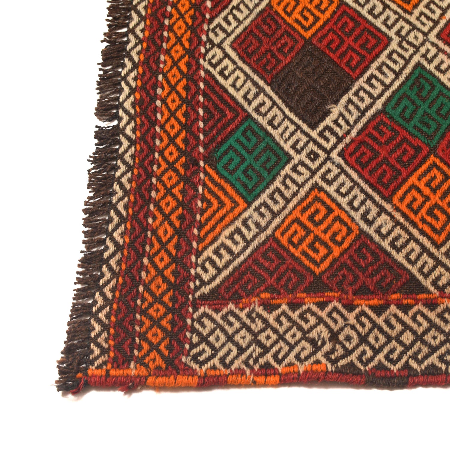 Handmade Flatweave Kilim Runner 2' 4" x 9' 8" ft / 70 x 294 cm - No. W17111