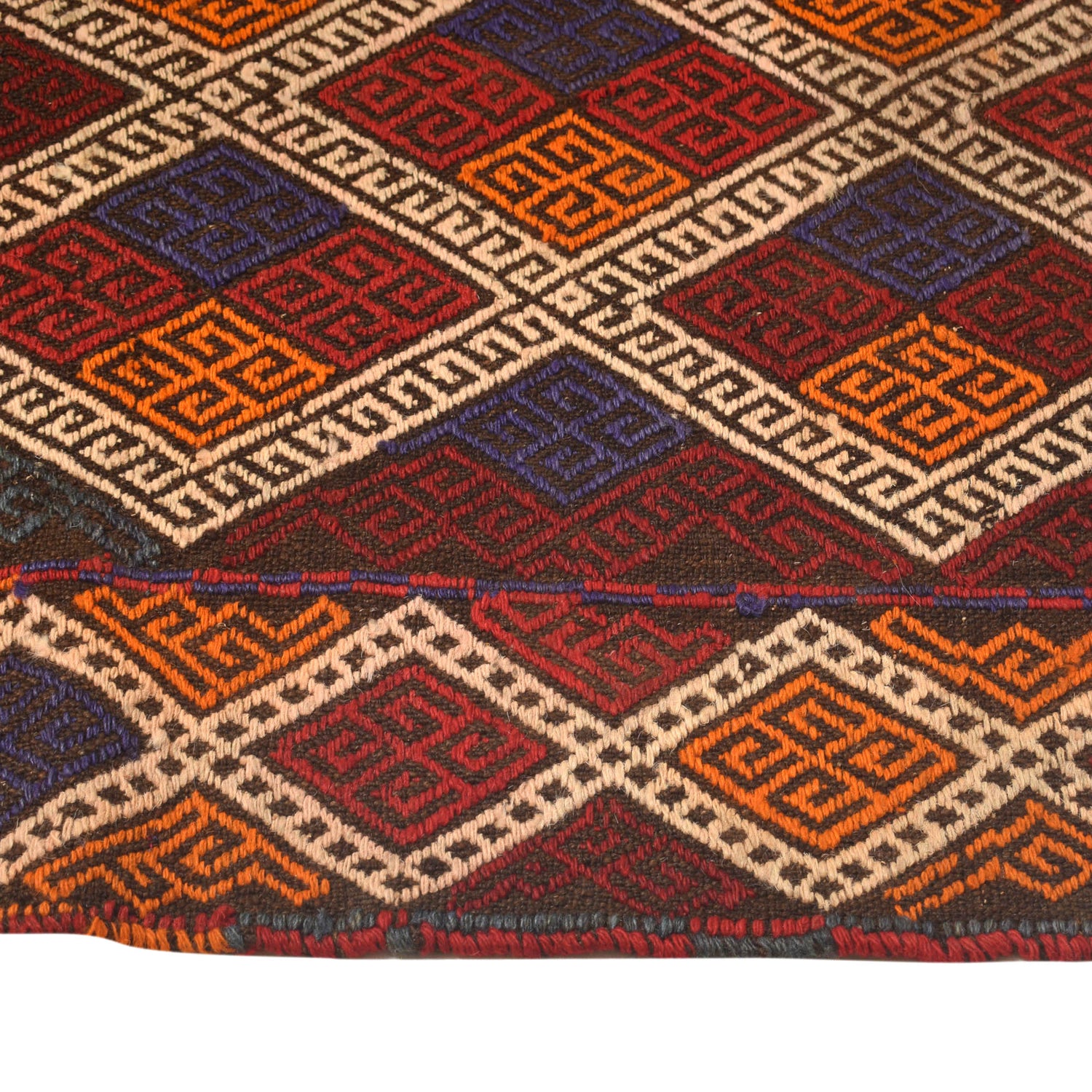 Handmade Flatweave Kilim Runner 2' 6" x 9' 6" ft / 76 x 289 cm - No. W17114