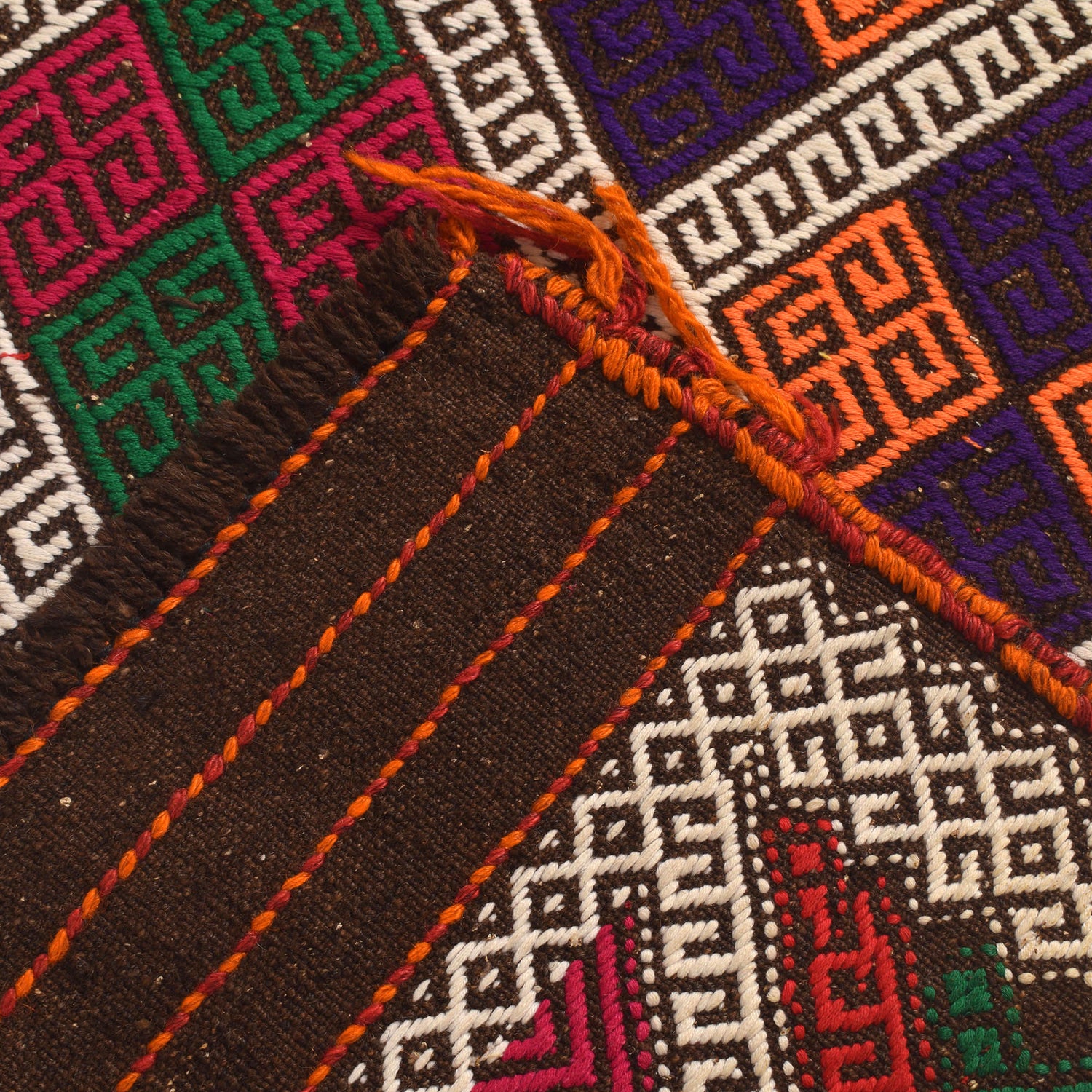 Tribal Afghan Suzani Kilim Runner 2' 6" x 9' 3" ft / 76 x 283 cm - No. W17123