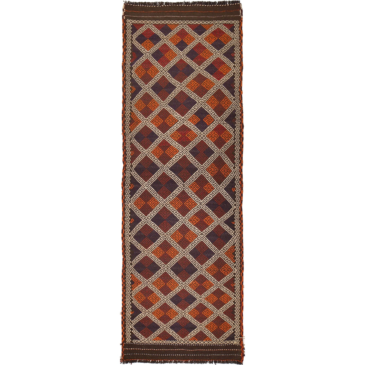 Tribal Afghan Suzani Kilim Runner 2' 11" x 9' 3" ft / 88 x 282 cm - No. W17125