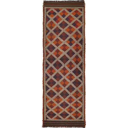 Tribal Afghan Suzani Kilim Runner 2' 11" x 9' 3" ft / 88 x 282 cm - No. W17125