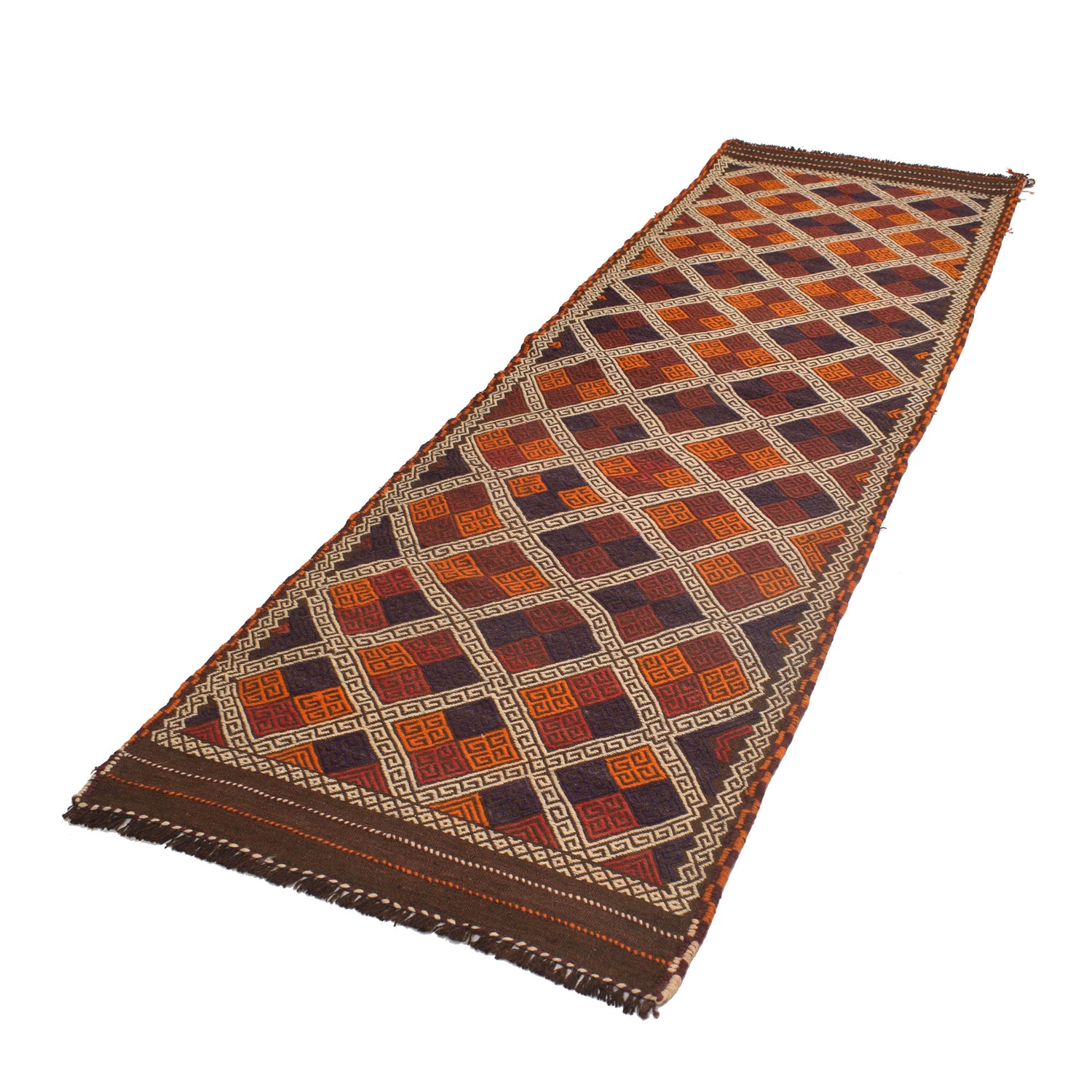 Tribal Afghan Suzani Kilim Runner 2' 11" x 9' 3" ft / 88 x 282 cm - No. W17125