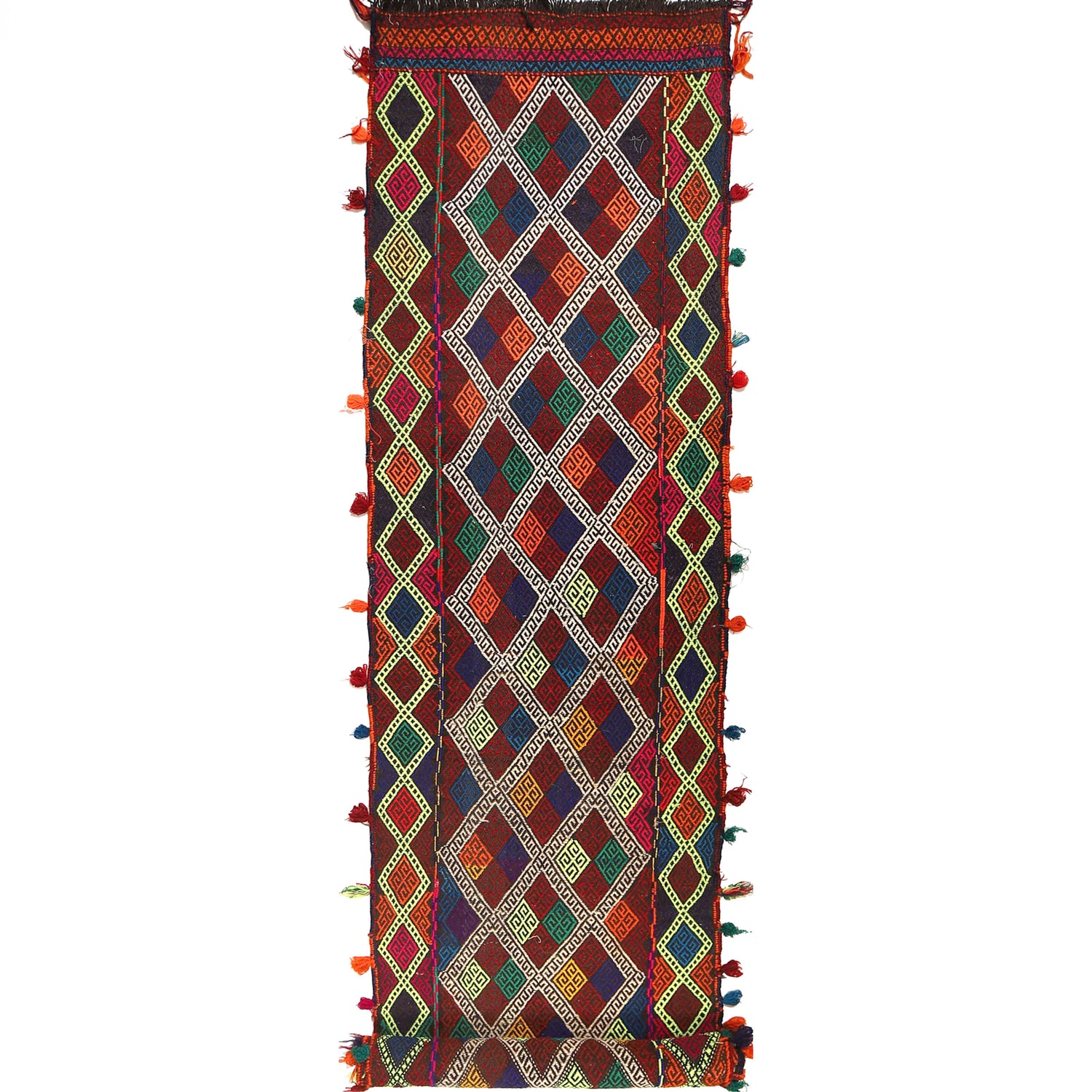 Hand Knotted Suzuni Kelim Runner 2' 6" x 10' 6" ft / 75 x 319 cm - No. W17127