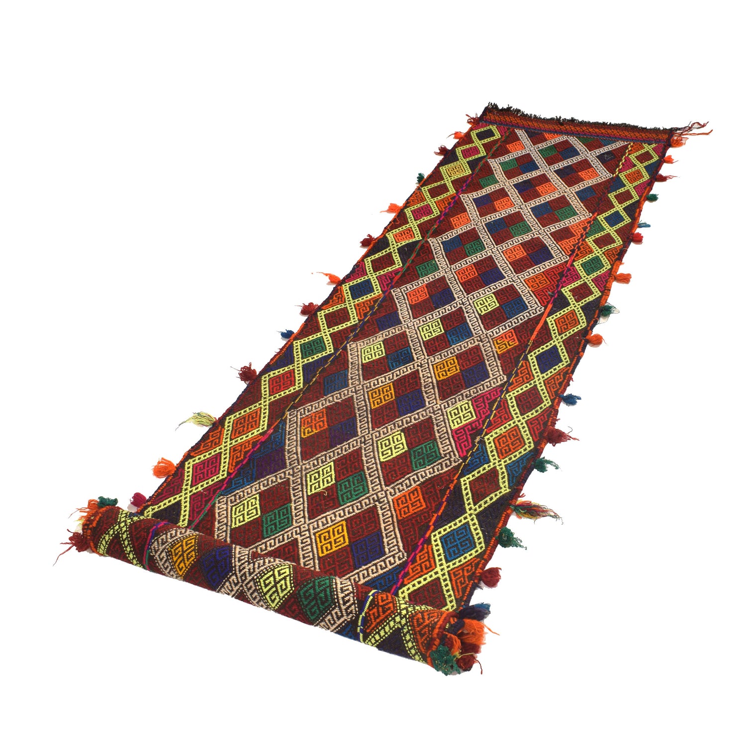 Hand Knotted Suzuni Kelim Runner 2' 6" x 10' 6" ft / 75 x 319 cm - No. W17127