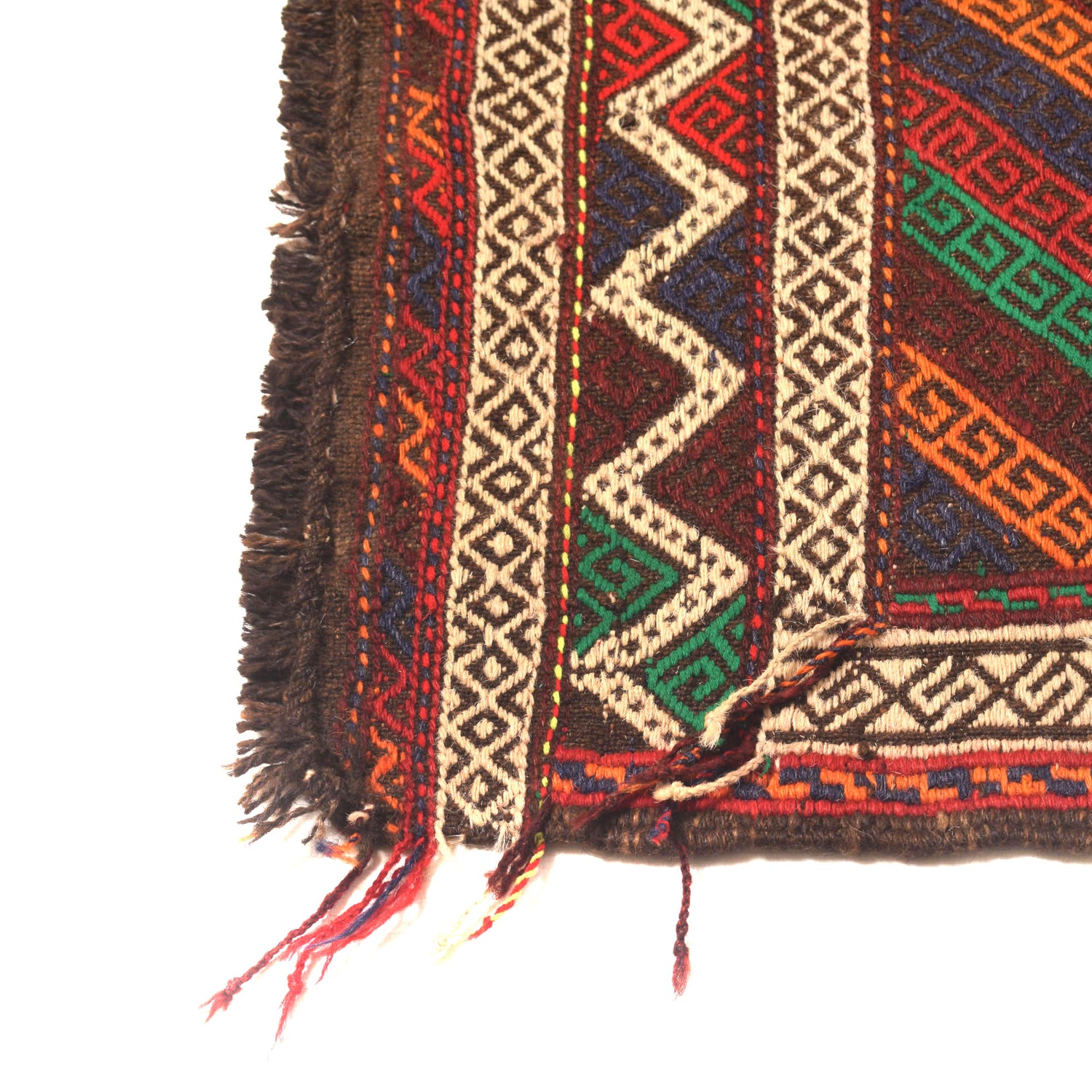 Hand Knotted Suzuni Kelim Runner 2' 1" x 6' 10" ft / 63 x 208 cm - No. W17132