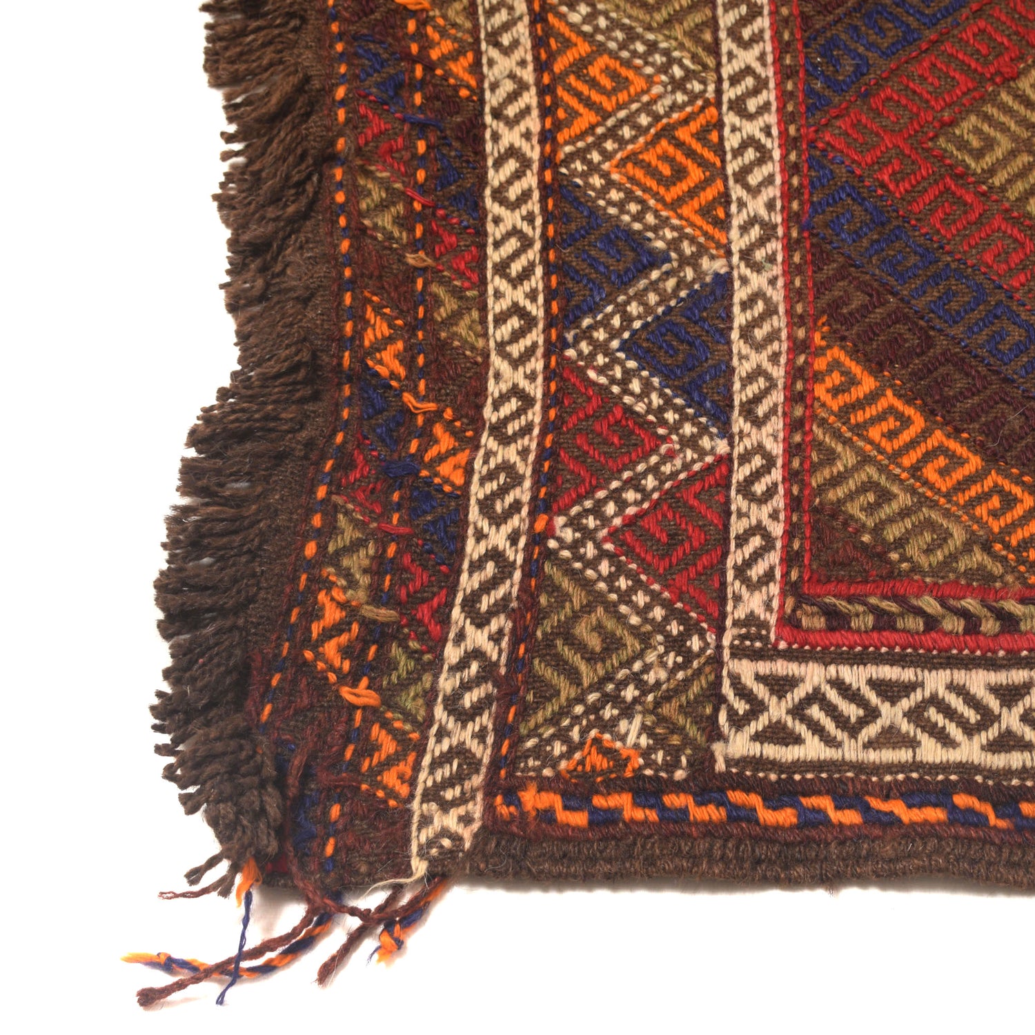 Hand Knotted Suzuni Kelim Runner 1' 10" x 6' 7" ft / 57 x 200 cm - No. W17134