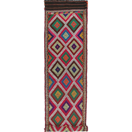 Hand Knotted Suzuni Kelim Runner 2' 7" x 10' 10" ft / 79 x 331 cm - No. W17139