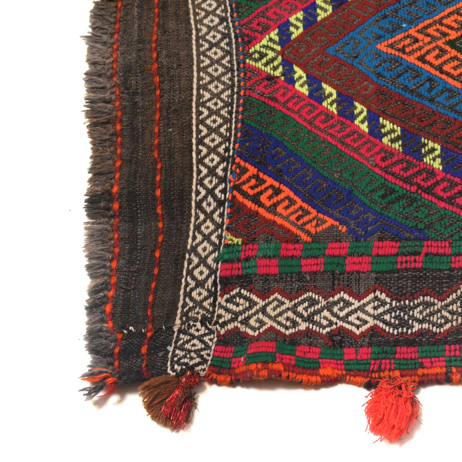 Hand Knotted Suzuni Kelim Runner 2' 1" x 8' 11" ft / 64 x 273 cm - No. W17141