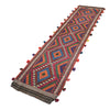 Hand Knotted Suzuni Kelim Runner 2' 1" x 8' 11" ft / 64 x 273 cm - No. W17141
