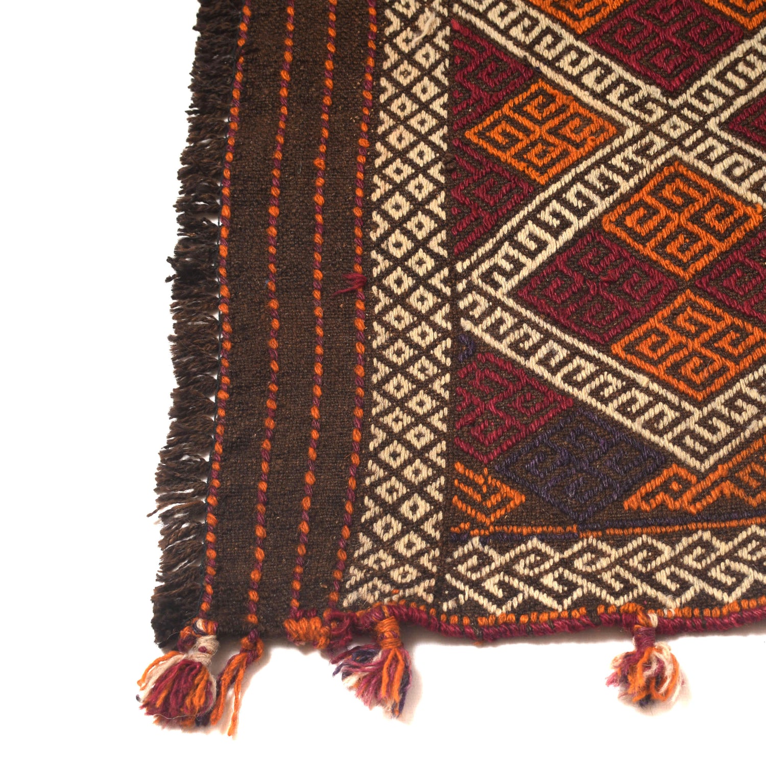 Hand Knotted Suzuni Kelim Runner 2' 4" x 8' 9" ft / 71 x 266 cm - No. W17145