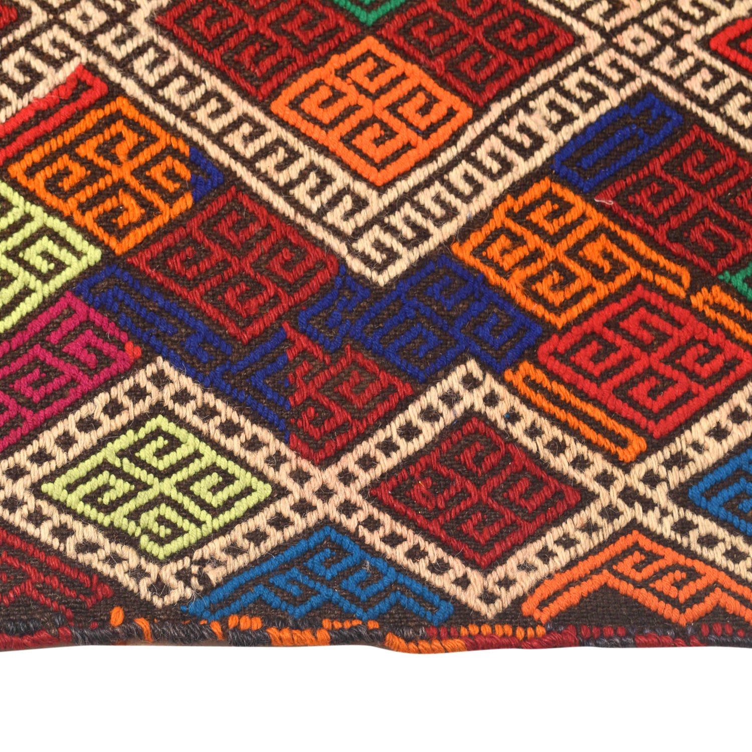 Handmade Suzani Kilim Runner 2' 2" x 9' 8" ft / 65 x 295 cm - No. W17149