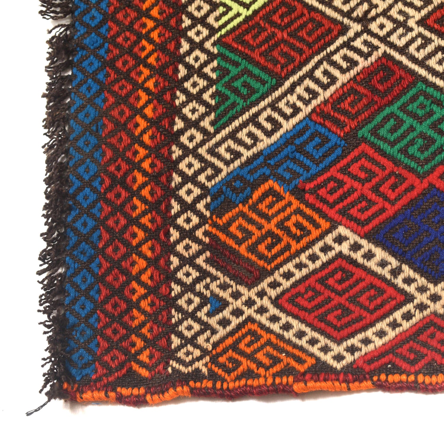 Handmade Suzani Kilim Runner 2' 2" x 9' 8" ft / 65 x 295 cm - No. W17149