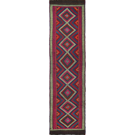 Handmade Suzani Kilim Runner 2' 4" x 9' 4" ft / 71 x 284 cm - No. W17150