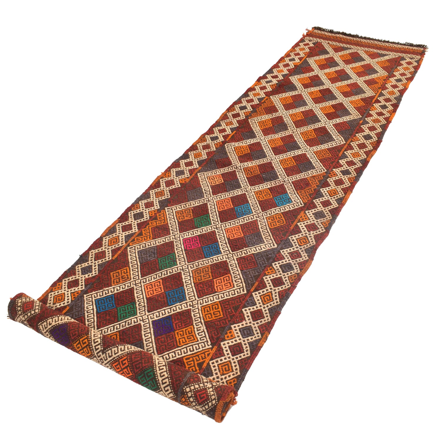 Handmade Suzani Kilim Runner 2' 6" x 10' 7" ft / 75 x 322 cm - No. W17152