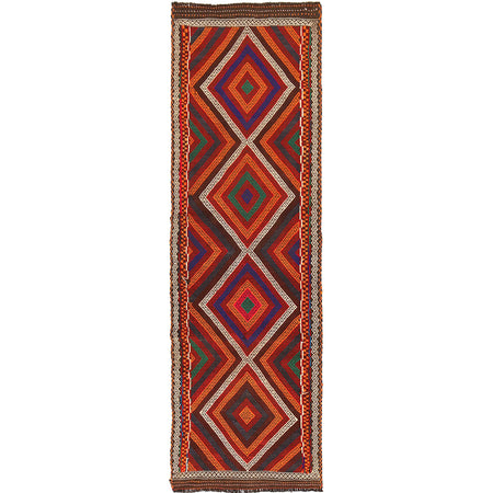 Hand Knotted Suzuni Kelim Runner 2' 3" x 7' 6" ft / 69 x 229 cm - No. W17153