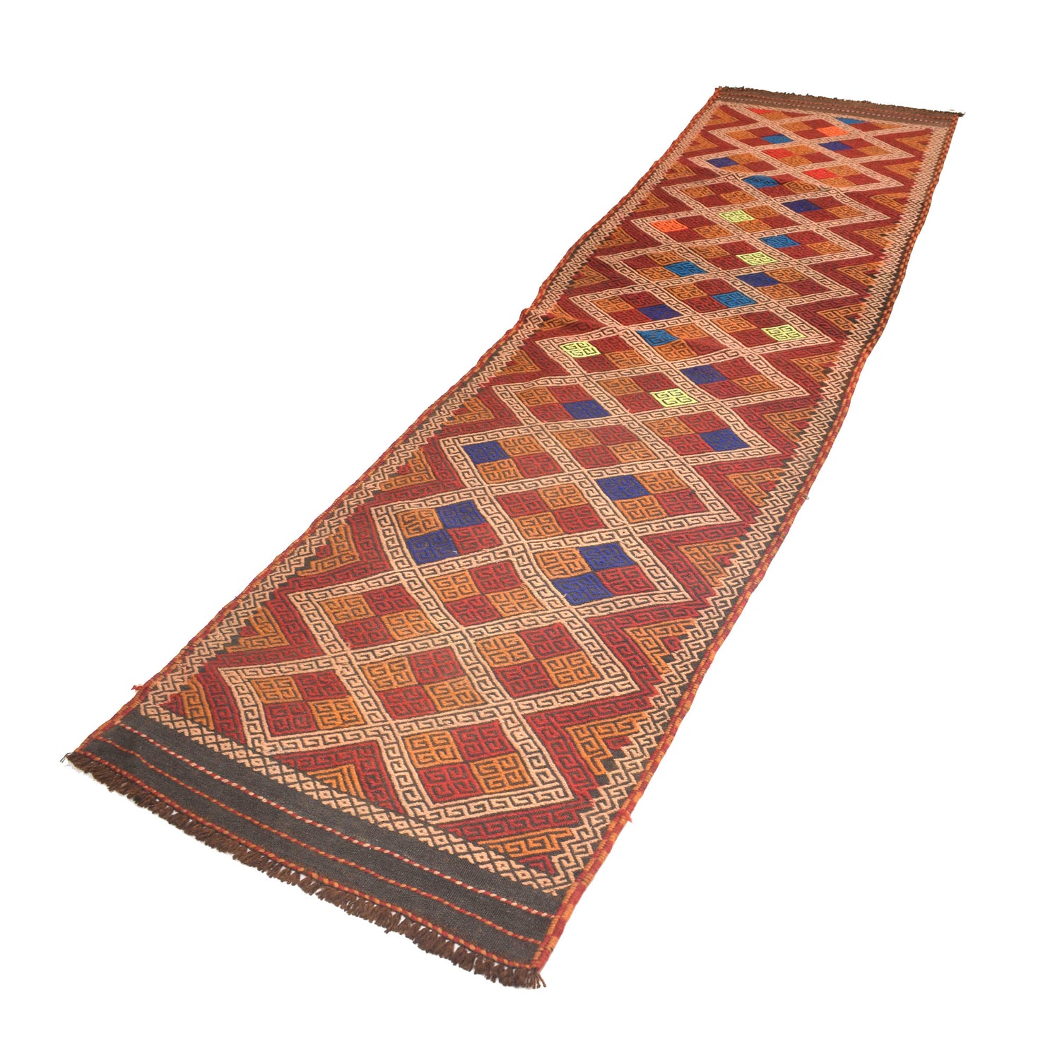 Handmade Suzani Kilim Runner 2' 6" x 9' 11" ft / 77 x 301 cm - No. W17155