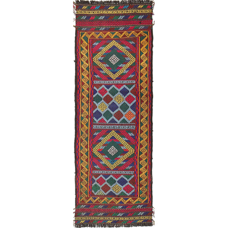 Handmade Suzani Kilim Runner 1' 8" x 5' 3" ft / 52 x 159 cm - No. W17158