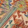 Hand Knotted Afghan Style Kilim Runner 2' 9" x 9' 3" ft / 84 x283 cm - No. W17192