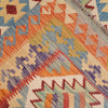 Colorful Flat-Weave Wool Kilim 5' 1" x 6' 7" ft / 154 x 200 cm - No. W17276