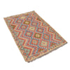 Colorful Flat-Weave Wool Kilim 3' 3" x 5' 0" ft / 100 x 153 cm - No. W17413