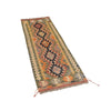 Hand Knotted Flatweave Kilim Runner 2' 0" x 5' 9" ft / 62 x176 cm - No. W17563