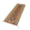 Hand Knotted Flatweave Kilim Runner 2' 0" x 5' 9" ft / 62 x176 cm - No. W17563