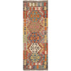 Hand Knotted Flatweave Kilim Runner 2' 0" x 5' 10" ft / 61 x178 cm - No. W17566